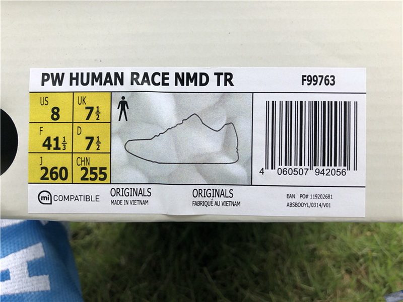 Super max Adidas NMD Human Race Pharrell China Exclusive Blue(98% Authentic quality)